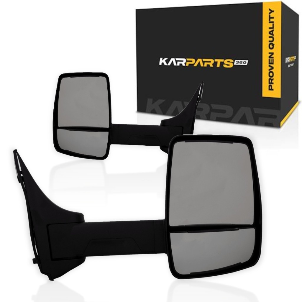 For Ford E-350 Econoline 1992-1998 Towing Mirrors Driver And Passenger Side Pair