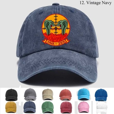 Customized Embroidered Hat Attack Helicopter Squadron Hma-269, Trucker Hat, Gift