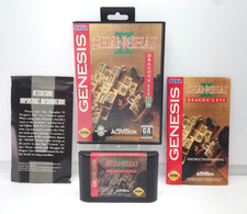 Shanghai II Dragon's Eye Sega Genesis 1994 CIB Mah-Jongg Tested Cleaned image