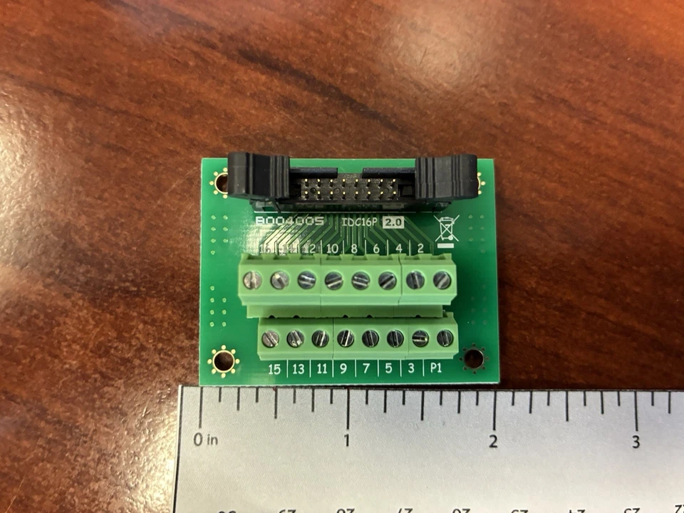 IDP16P 16 pin Ribbon Cable Male Header to Screw Terminals | 2 mm pitch spacing - Image 2 of 4