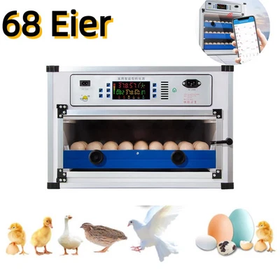 Vollautomatische Brutmaschine 68 Eier Inkubator Brutautomat Egg Incubator DE - Bild 1 von 4