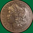1898-S Morgan Dollar Almost Uncirculated AU Coin, Cleaning #35853