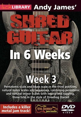 Andy James Shred Guitar in 6 Weeks Learn to Play Week 3 Lessons Video DVD