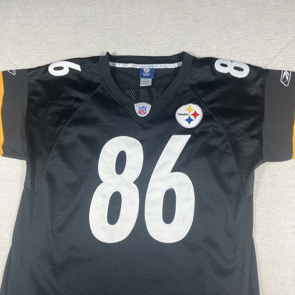 Camiseta deportiva NFL Reebok Onfield Hines Ward #86 Pittsburgh Steelers talla 48 XL para hombre Foto 2 de 4