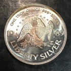 1oz Silver Bullion ORIGINAL 1989 A-MARK EAGLE & BELL style WE COMBINE SHIP #R900