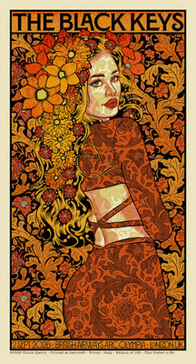 THE BLACK KEYS September 2 CHUCK SPERRY London Poster Print Dan Patrick