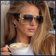 Steampunk Rectangle Sunglasses Women Men 2026 Luxury Hollow Metal Frame
