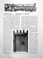 Antique Old Print Lesser Lares From Collection Mrs Theodore BentPages 1911