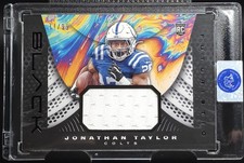 Jonathan Taylor 2020 Panini Black Futuristic Rookie Card RC Patch 77/99 Colts RB