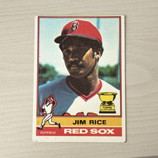 Topps 1975 Topps Jim Rice Boston Red Sox Rookie #340 MLB Baseball Card. rookie card picture