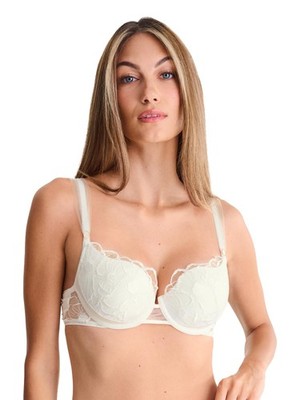 Lisca Schalen BH Miracle Gr. 70-90 B-F, Ecru und Rot
