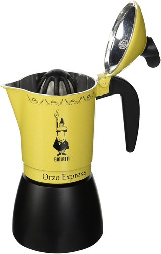 Bialetti Caffettiera Orzo Express, 4 Tazze, Pensata per preparare un Orzo Espres - Foto 3 di 4
