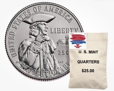 Sac Quarters Guerre Révolutionnaire Semiquincentenaire 2026 D US Mint ; boîte scellée