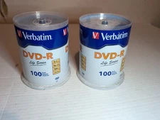Verbatim Life Series 16x DVD-R Discs - Pack of 100 Lot Of 2