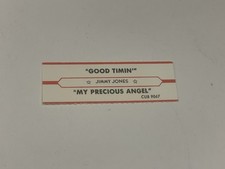 Jukebox Title Strip Jimmy Jones Good Timin’ My Precious Angel