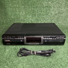 Philips CDR 765/17 Dual Double Deck CD Player Audio CD Recorder - Tested