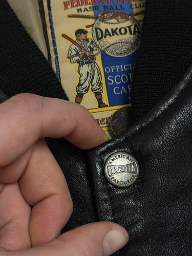 Vintage Dakota American Spirit Leather Jacket Chief Native American Indian Patch - Picture 9 of 13