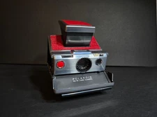 Polaroid SX-70 Model 1, 600 converted, Polavolt, Red