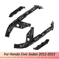 For Civic Sedan 20 12-20 15 Headlight Bumper Bracket Front Support Retainer 4PCS