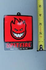 Spitfire Skateboard Wheels Clothing Tag Red OG Z1A Vintage Skateboarding STICKER