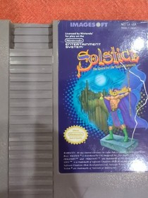 Solstice NES Game Cartridge 1985 Nintendo Authentic & Tested