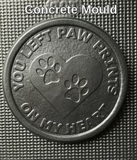 Concrete plastic ABS Mould not latex paw prints