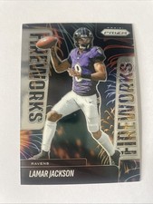 2025 Panini Prizm - Fireworks Lamar Jackson #22