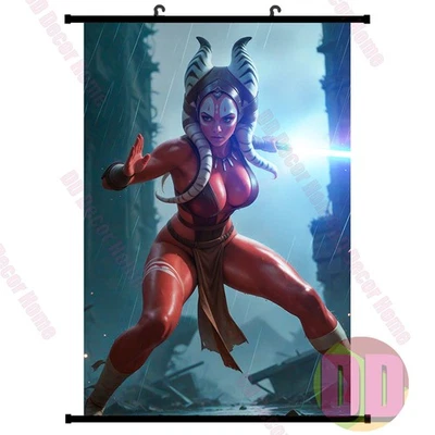 Anime Spiel Druck Frau Krieger Gemälde Wandrolle Poster 60 x 90 cm - Bild 1 von 4