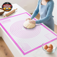 Backmatte Silikon Groß 91X61 Cm Antihaft Rutschfest FüR Teig Fondant Pizza