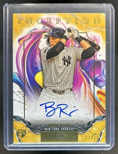 2025 Topps Inception Ben Rice Rookies And Emerging Stars Auto RC Gold #/25