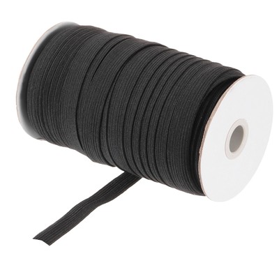 Elastic Sewing Bands 5/8'' x 50 Yards Black Elasticity Stretch Elastic Bands