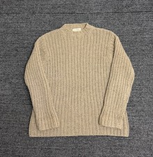 Vintage J Crew Sweater Women’s M Brown Chucky Handknit Lambswools Cashmere Heavy