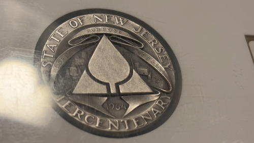 1964 SILVER NGC MS67 NEW JERSEY TERC. MEDAL ~ LARGE SILVER GEM & VIDEO ADDED! - Video 1 of 1