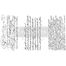 Prima Marketing Re-Design Decor Transfers 6"X12" 3/Sheets-Secret Letter