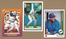 Gary Sheffield Bowman-Classic-Upper Deck Rare RC's = 35 + yrs old (3) card lot