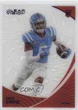 2023 Panini Chronicles Draft Picks Clear Vision Blue 9/99 Zach Evans #12 0c2