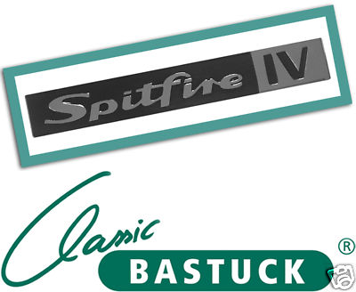 Emblem Logo ''Spitfire IV'' für Kotflügel hinten Triumph Spitfire MK4.