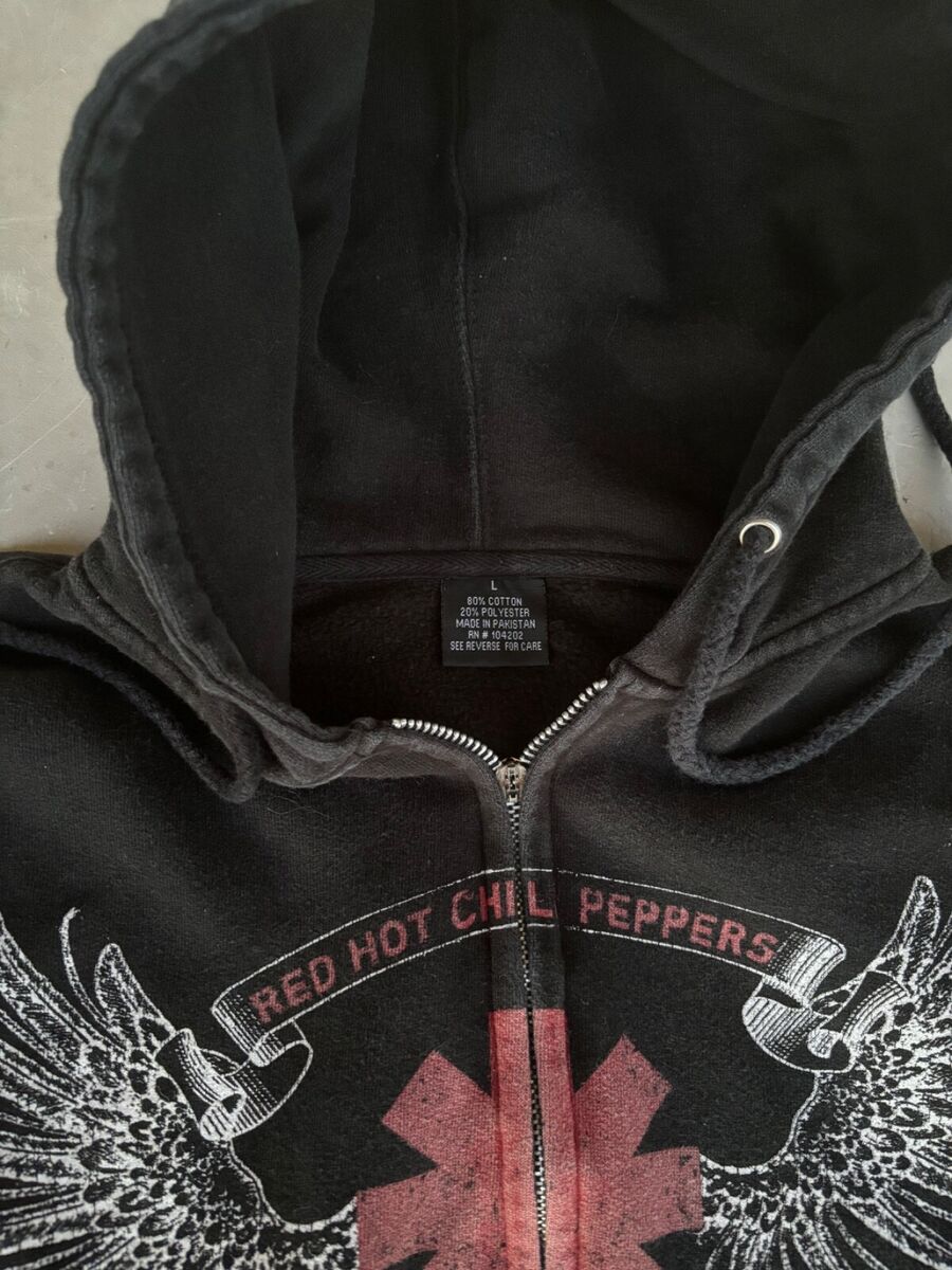 Red Hot Chili Peppers Zip Up Hoodie Size Large Vintage Y2K Red Hot Chili Peppers Zip Up Hoodie Size Large Vintage Y2K