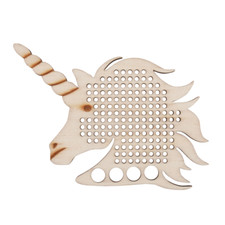 Embroidery Thread Floss holder unicorn with cross stitch centre