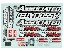 Team Associated RC10B74.2 Decal Sheet [ASC92356]