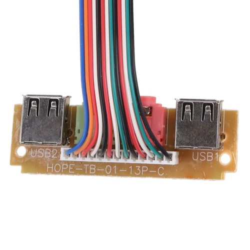 2 Ports USB 2.0 PC Computer for Case Front Panel Dual USB Port Deskt - Bild 6 von 8