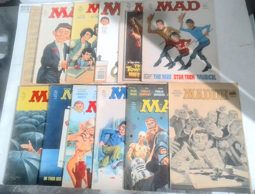 GREAT FIND Menge 13 MAD Magazine 1973-1980 STAR WARS & STAR TREK Cover L3B12