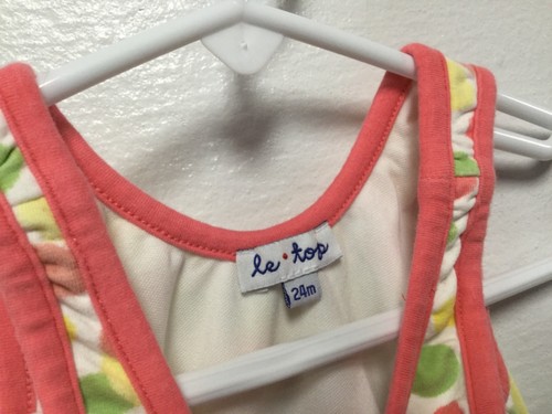 Le Tops Baby Girl One Piece Swimsuit Size 24 Months Pink White Polkadots 152 - Picture 4 of 6