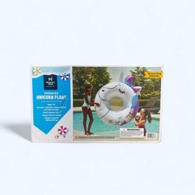 Members Mark Inflatable Ride On Unicorn  Float 56'' 4.5 Feet Long, Fast Shipping