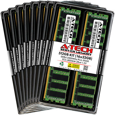 512GB 16x 32GB PC4-2400 LRDIMM ASUS RS400-E8-PS2-F RS520-E8-RS12-E V2 Memory RAM