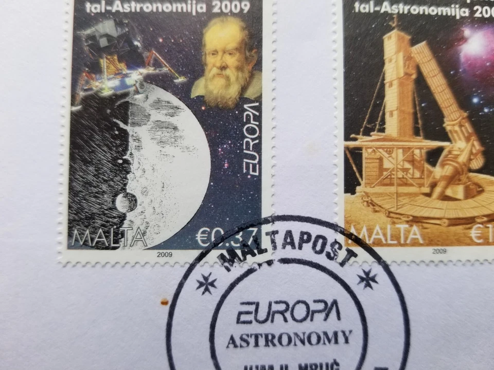 [SJ] Malta Europa CEPT Astronomy 2009 Space (FDC) *see scan - Image 2 of 4