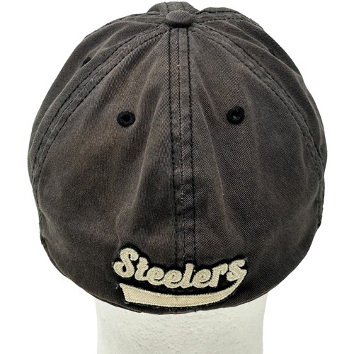 Mütze Kappe Distressed Pittsburgh Steelers flexibel tailliert L/XL schwarz Old Orchard Beach - Bild 3 von 14