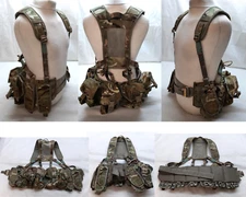 Airborne Army Webbing MTP British Assault Camo Belt Yoke & Osprey Pouches (8)