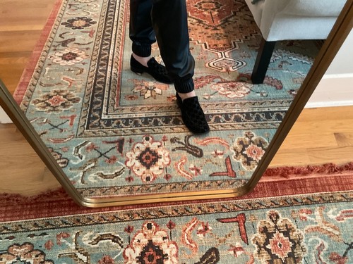 Beautiful Vintage Gucci GG Black Suede Loafers Women's Size 9B Very Nice 🔥🔥🔥 - Picture 5 of 18