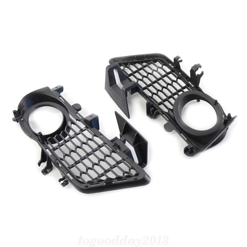 3PCS FOR BMW F30 F31 F35 M SPORT FRONT BUMPER FOG LIGHT GRILLE + CENTER GRILL - Picture 9 of 11